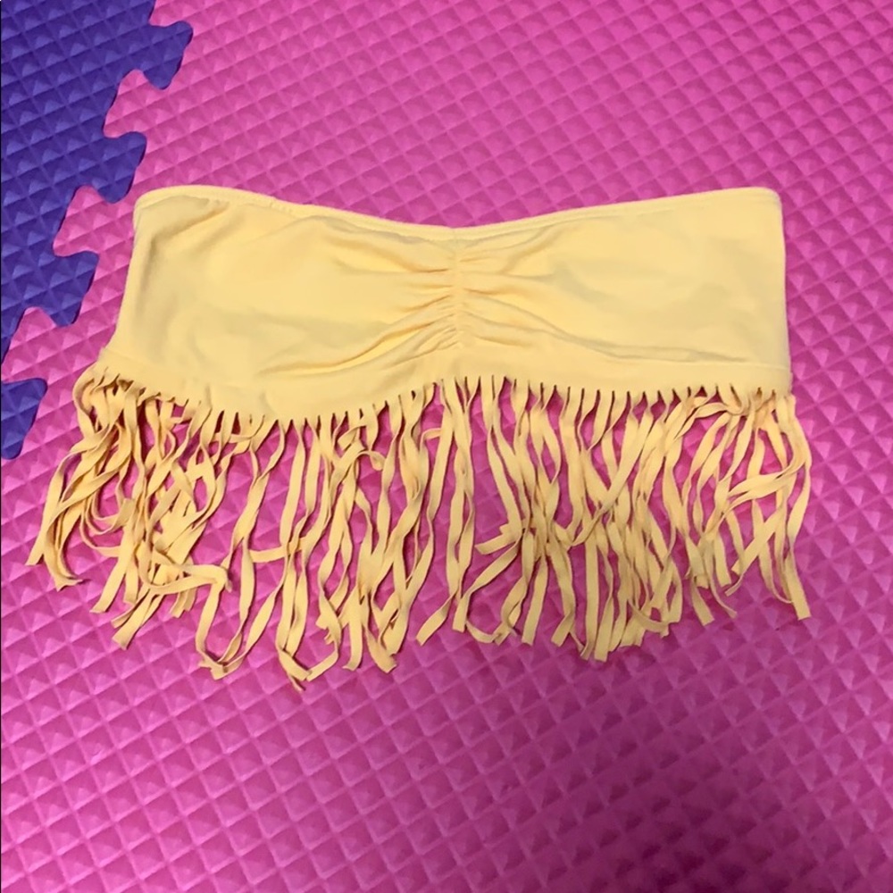 San Lorenzo• strapless bandeau with fringe
